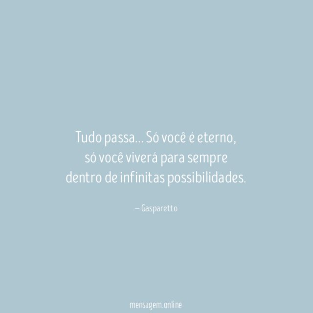 Tudo passa