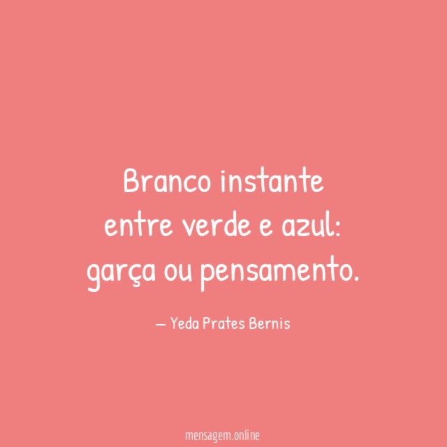 Branco instante entre verde e azul