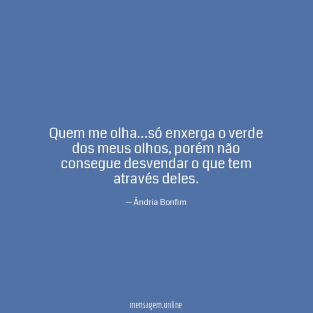 quem me olha
