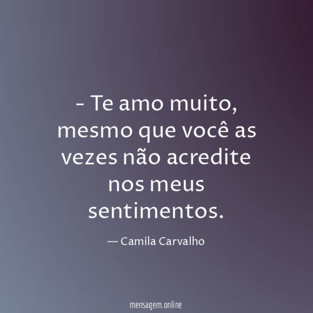 Te amo muito