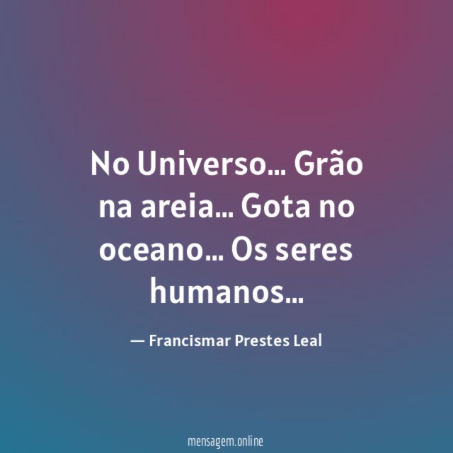 No Universo…