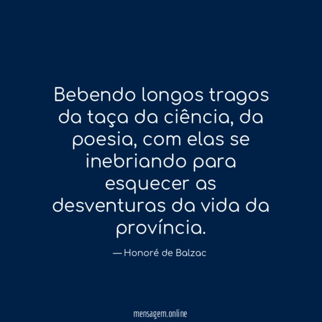 Bebendo longos tragos da taça da ciência