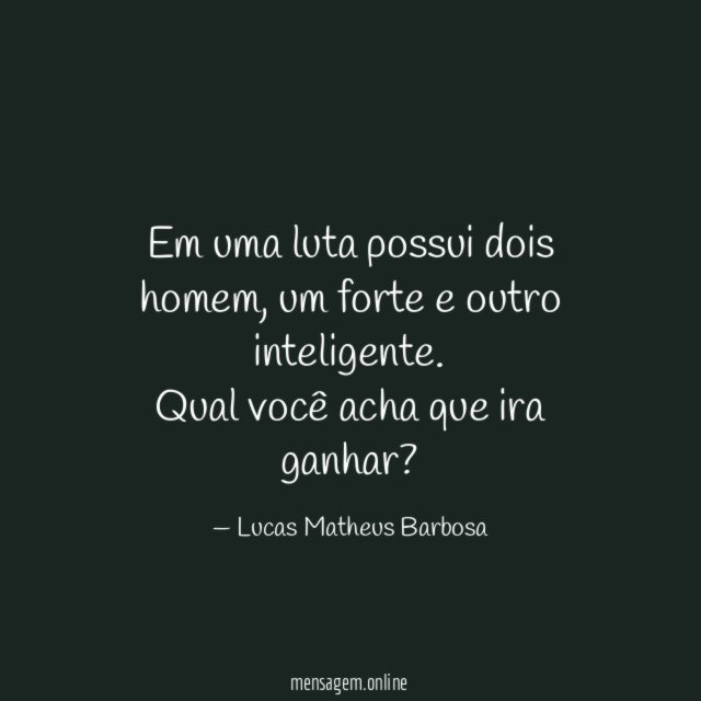 Em uma luta possui dois homem