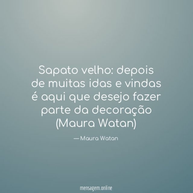 Sapato velho