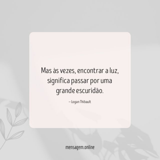 Mas às vezes