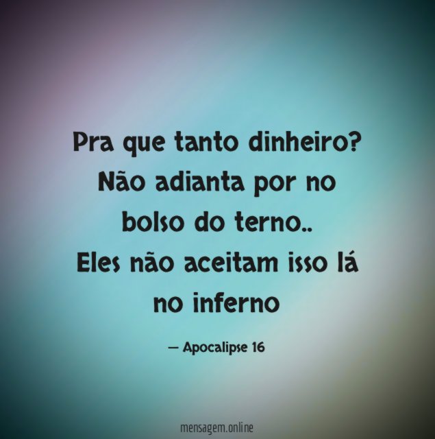 Pra que tanto dinheiro