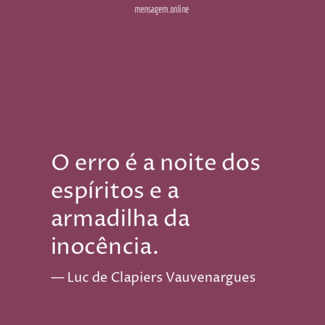 O erro é a noite dos espíritos