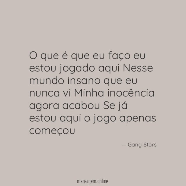 O que é que eu faço eu estou