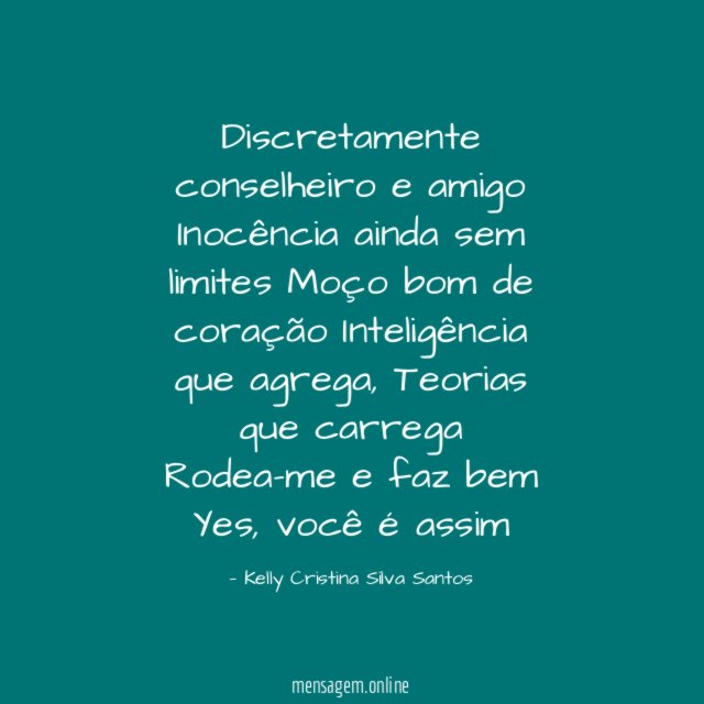 Discretamente conselheiro e amigo Inocência ainda sem limites Moço bom