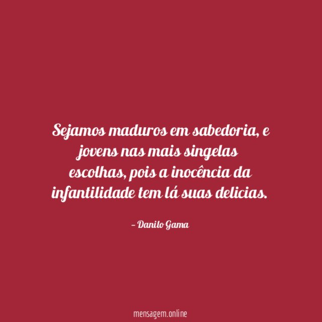 Sejamos maduros em sabedoria
