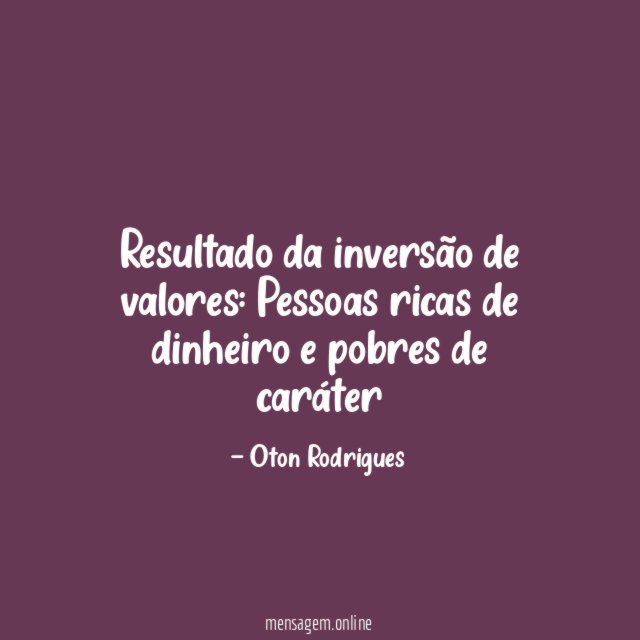Resultado da inversão de valores