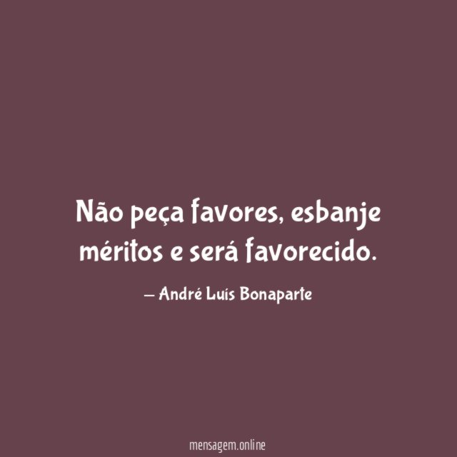 Não peça favores
