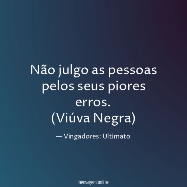 Não julgo as pessoas pelos seus piores erros
