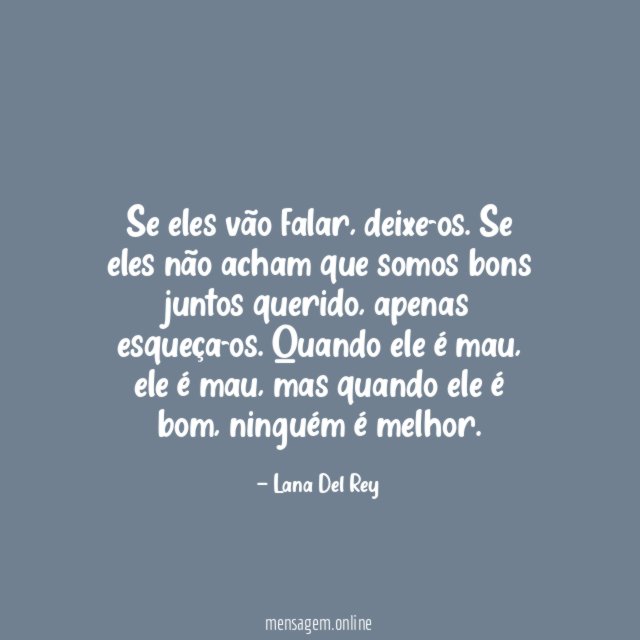 Se eles vão falar