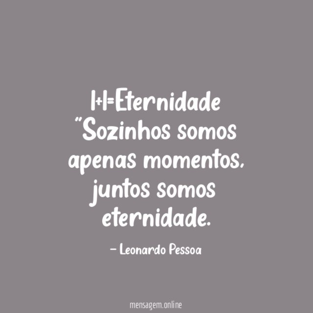 1+1=Eternidade