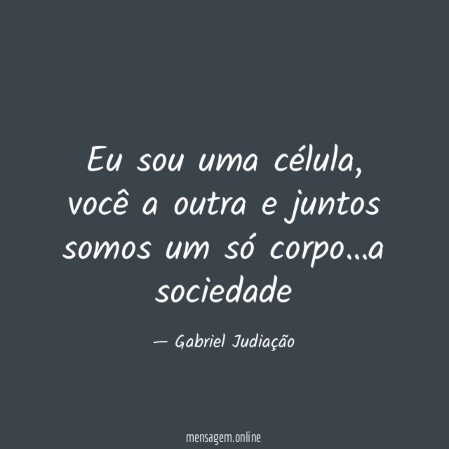 Eu sou uma célula
