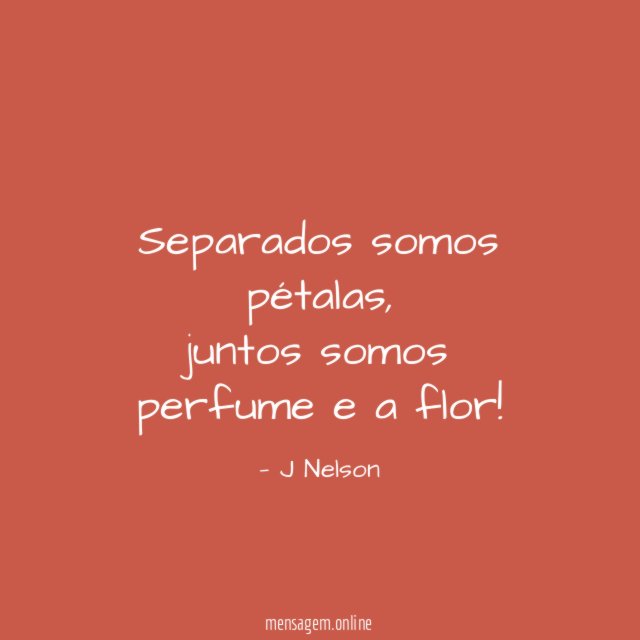 Separados somos pétalas