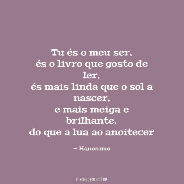 Tu és o meu ser
