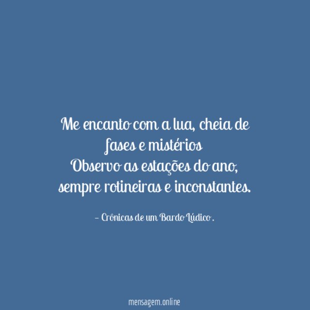 Me encanto com a lua