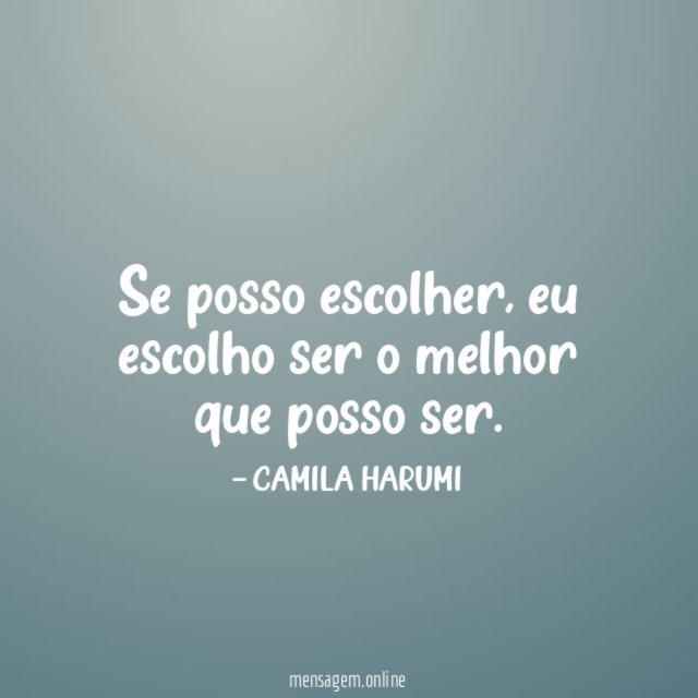 Se posso escolher