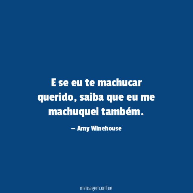 E se eu te machucar querido