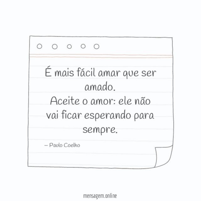 É mais fácil amar que ser amado
