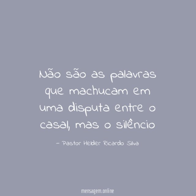 Não são as palavras que machucam em uma