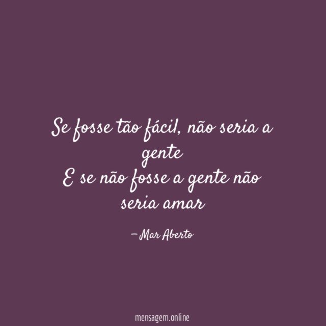 Se fosse tão fácil