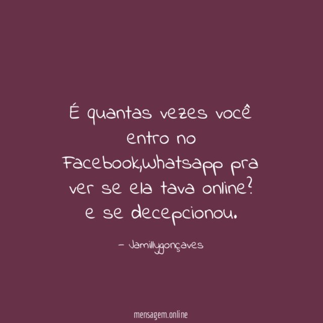 É quantas vezes você entro no Facebook