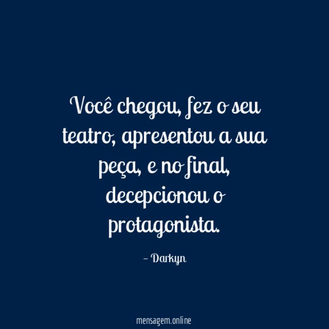 Você chegou