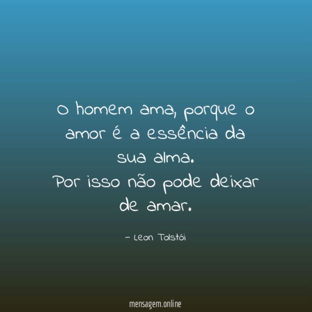 O homem ama