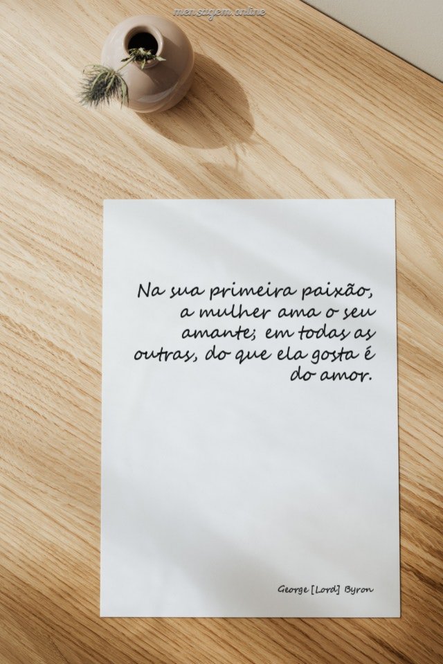 Na sua primeira paixão