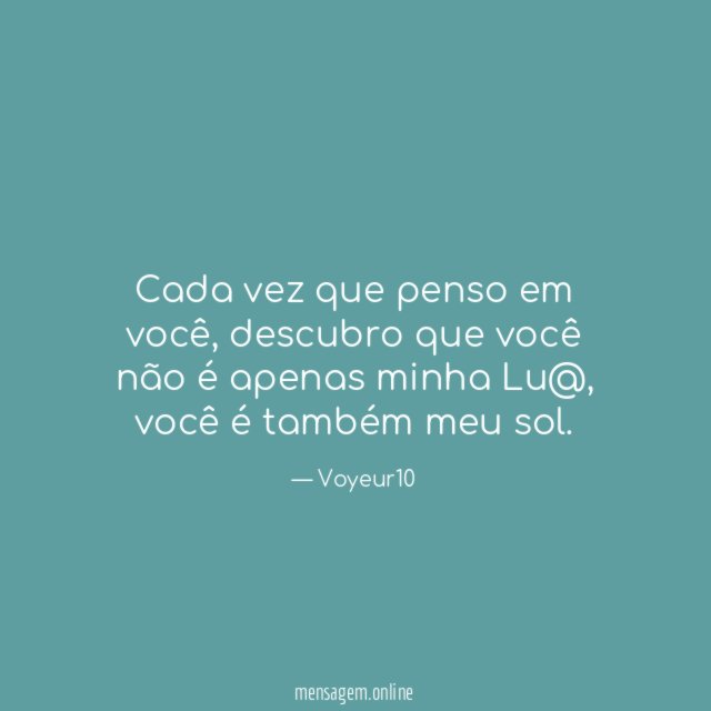 Cada vez que penso em você