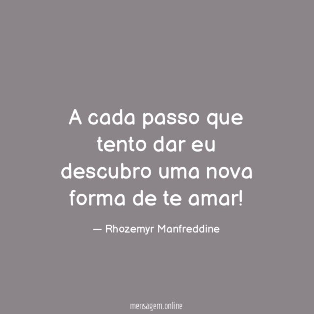 A cada passo que tento dar eu descubro
