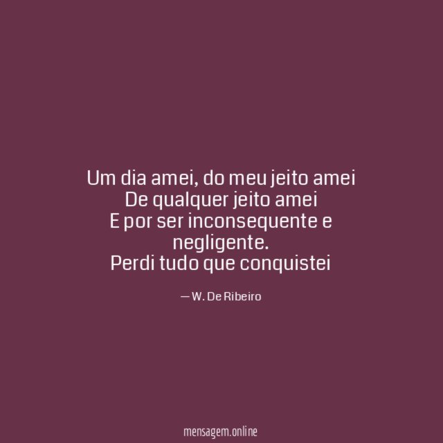 Um dia amei