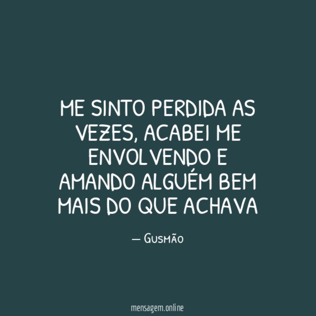 Me sinto perdida as vezes