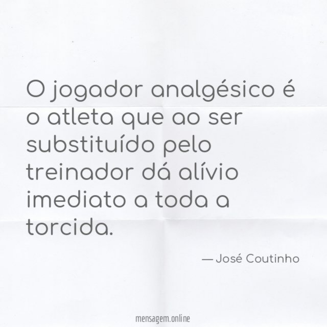 O jogador analgésico é o atleta que ao