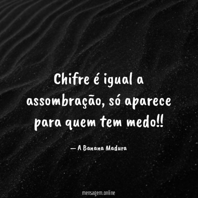 Chifre é igual a assombração