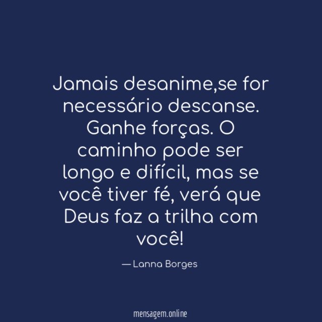 Jamais desanime