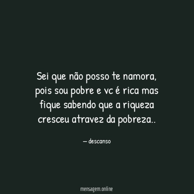 sei que não posso te namora