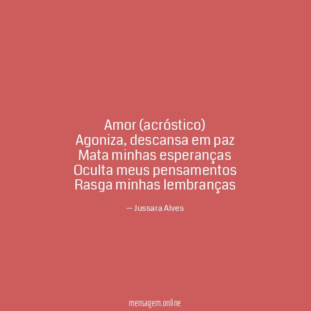 Amor (acróstico)
