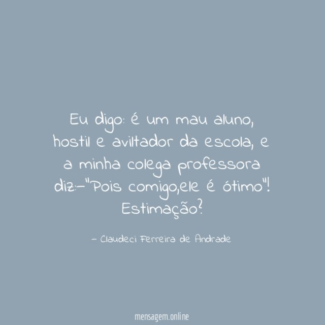 Eu digo