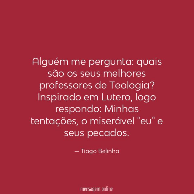 Alguém me pergunta