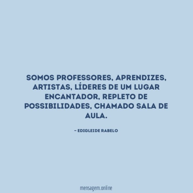 Somos professores