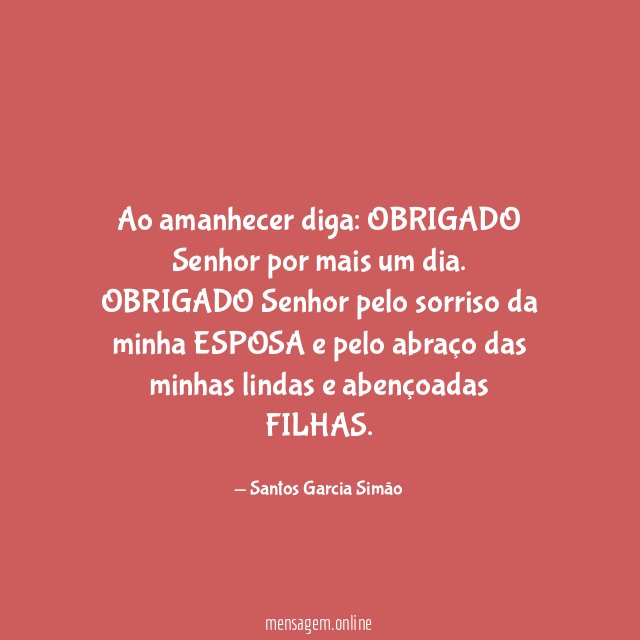 Ao amanhecer diga