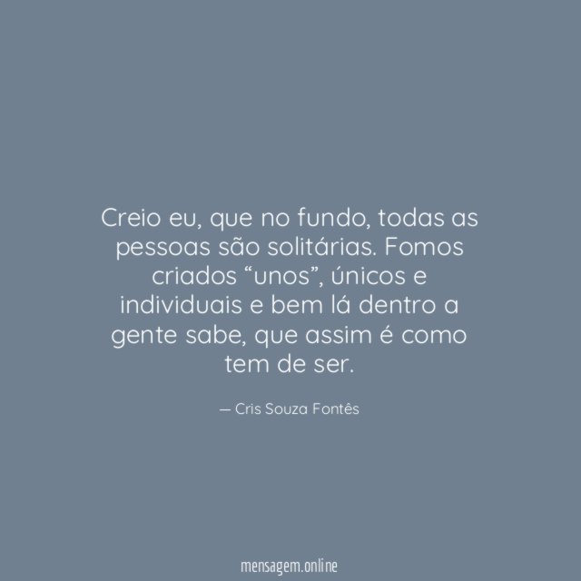Creio eu
