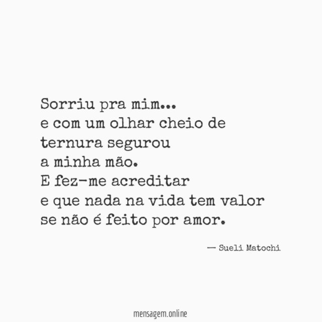 Sorriu pra mim