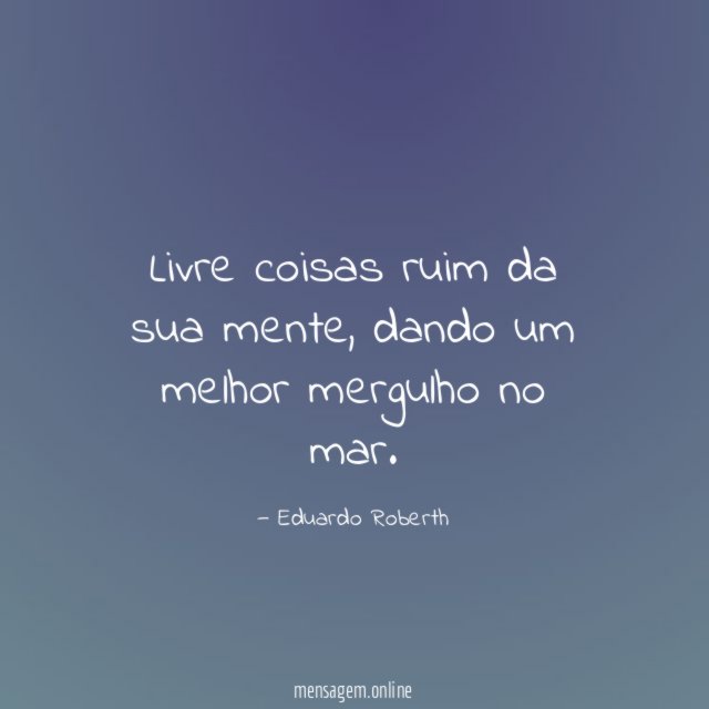 Livre coisas ruim da sua mente