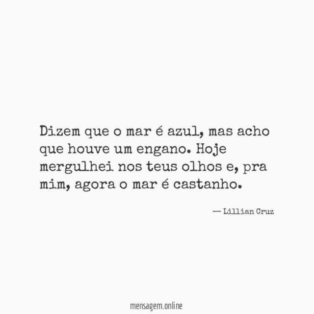 Dizem que o mar é azul