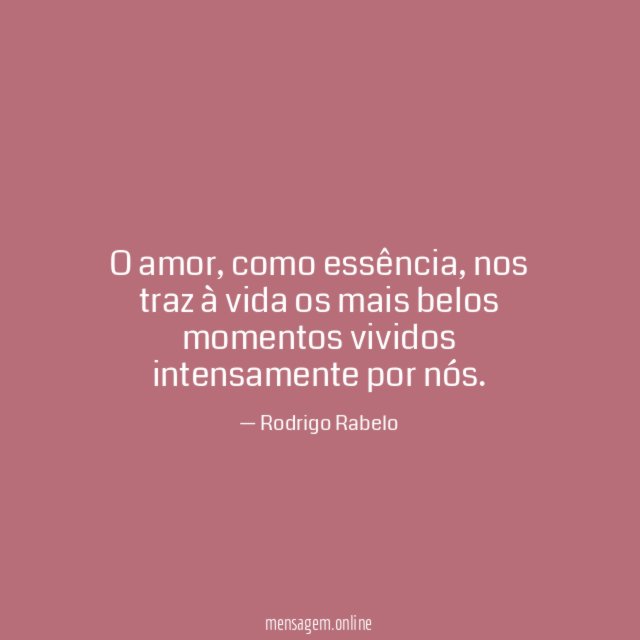 O amor